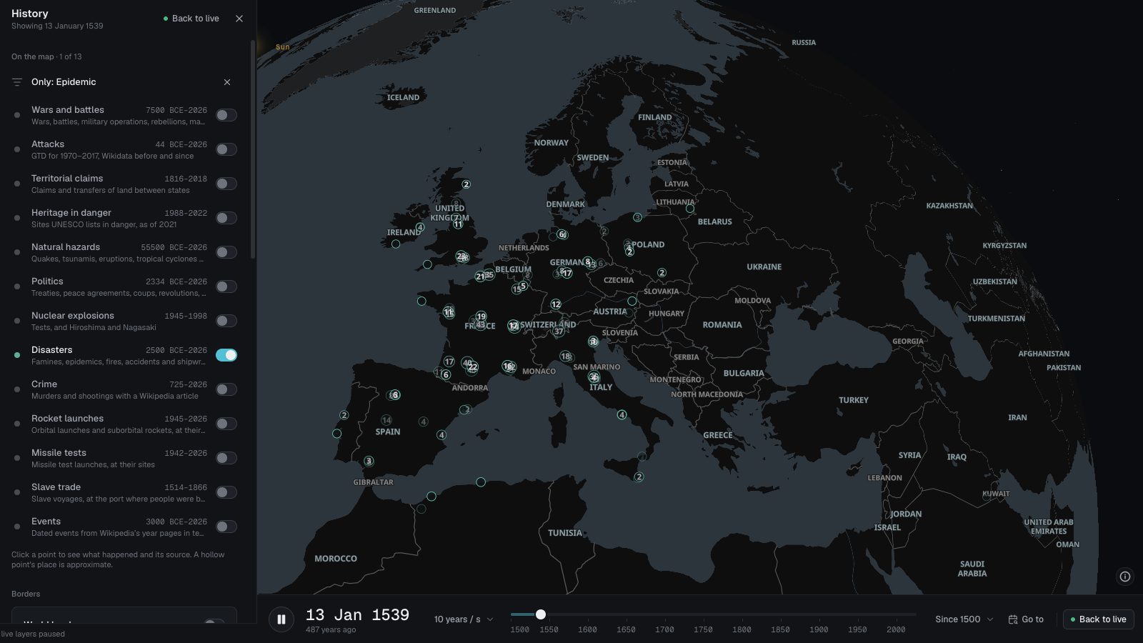 Plague and epidemics