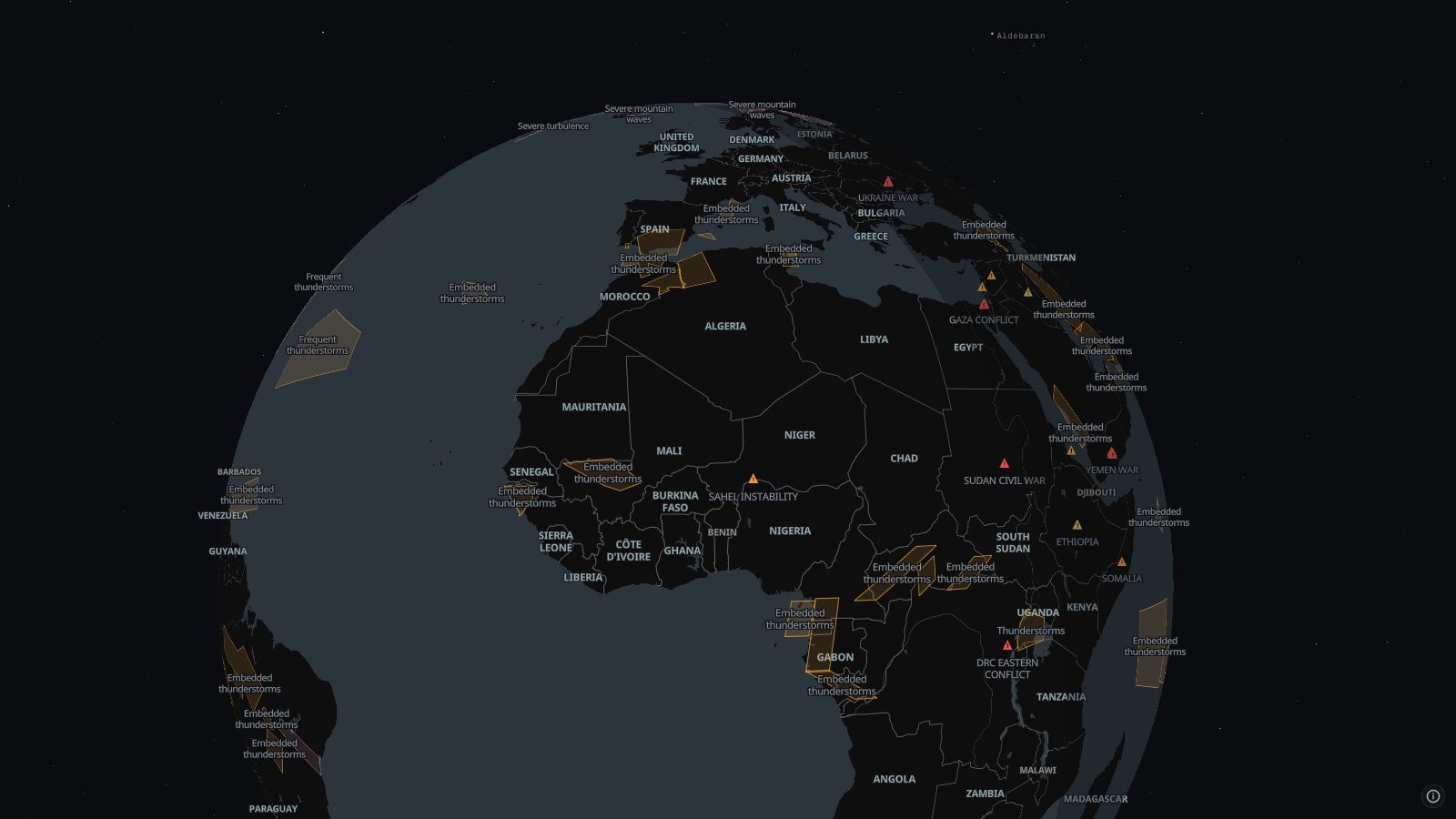 Hazard airspace (SIGMETs)
